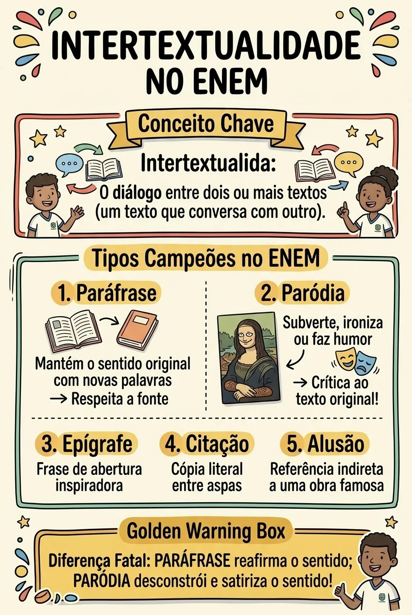 Intertextualidade no ENEM: Alusões e Paródias