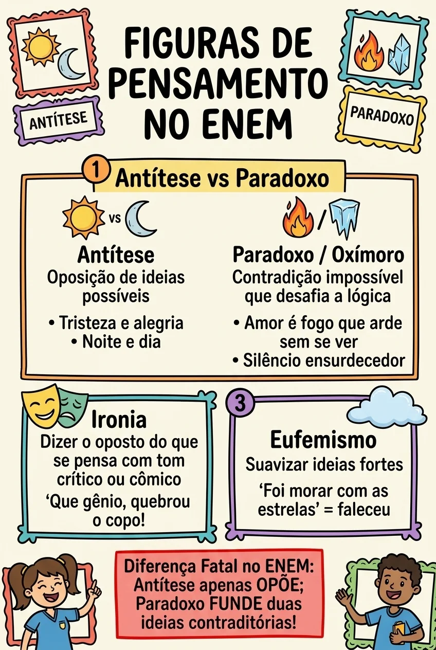 Figuras de Pensamento: Antítese e Paradoxo