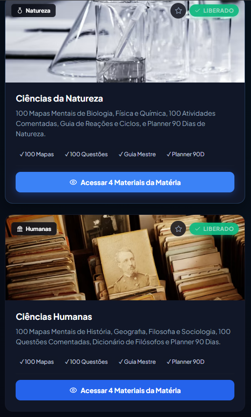 Módulos por Matéria