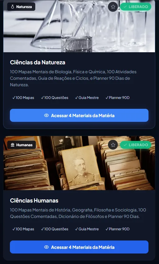 Módulos por Matéria