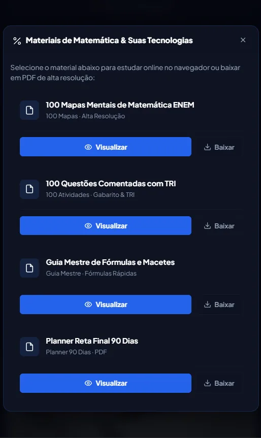 Visualização dos Materiais